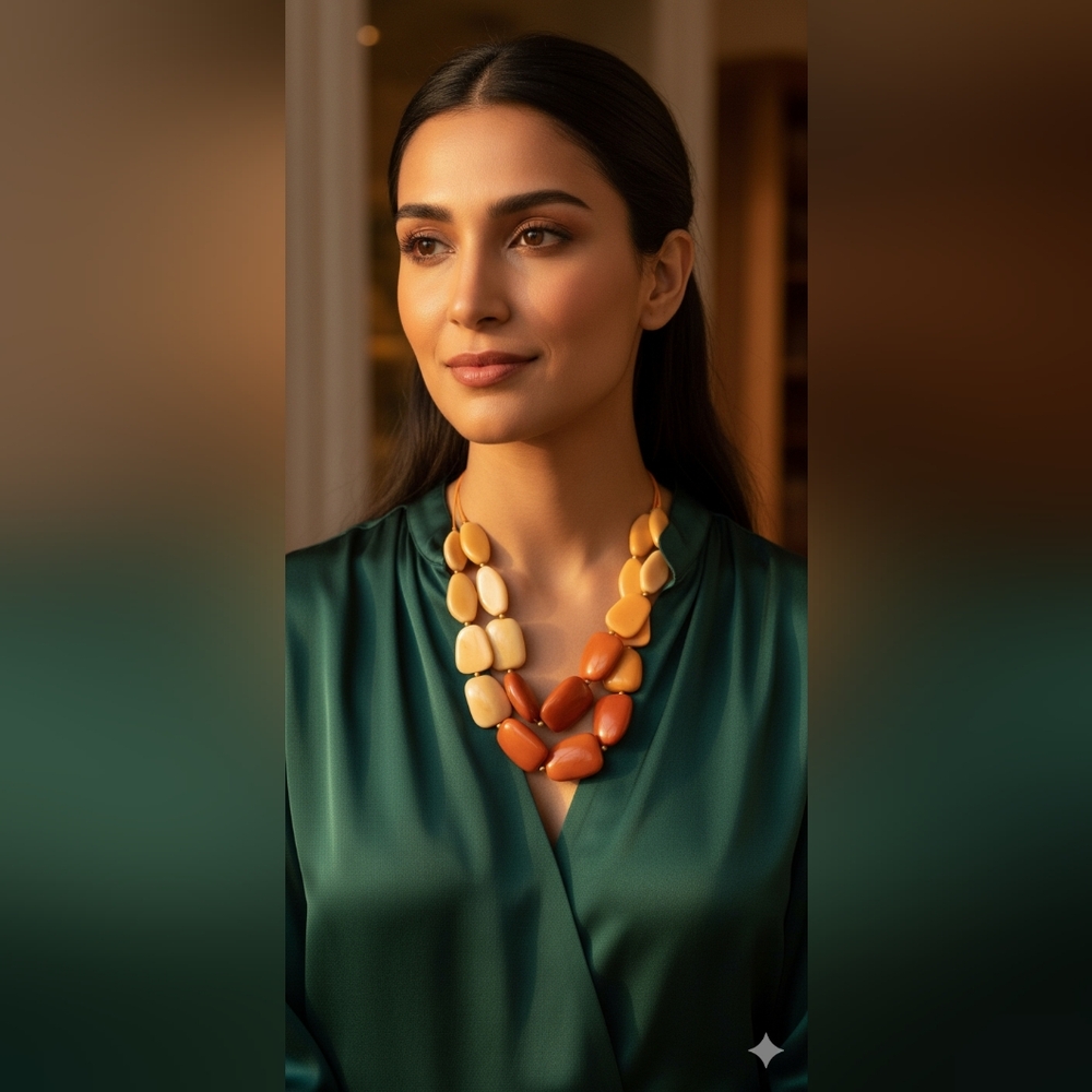 Chunky Fall Natural Stone Multi Colored Neutral S… - image 1